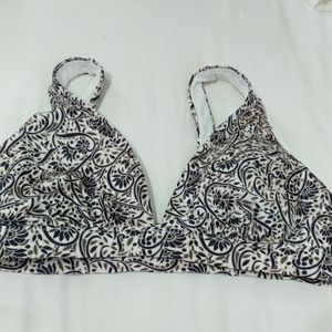 Athleta Aqualuxe Batik Bikini Top